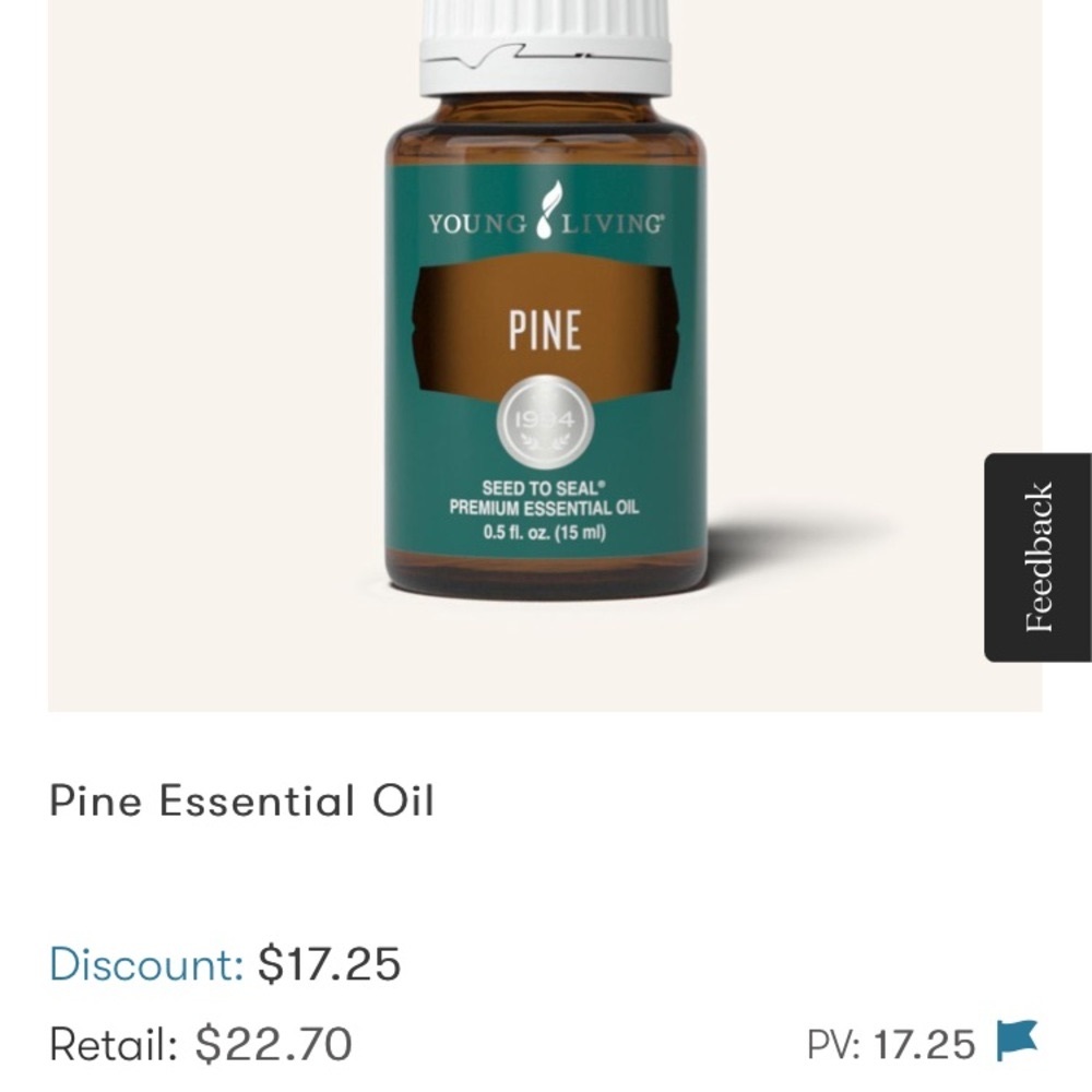 Young Living Essential Oil tree bundle (pine, Idaho blue spruce)